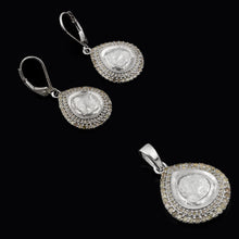 Load image into Gallery viewer, 1.90 CTW Diamond Polki Teardrop Pendant Set
