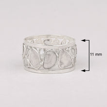 Load image into Gallery viewer, 1.60 CTW Natural Diamond Polki Eternity Ring 925 Sterling Silver
