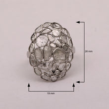 Load image into Gallery viewer, 2 CTW Diamond Polki Cluster Ring
