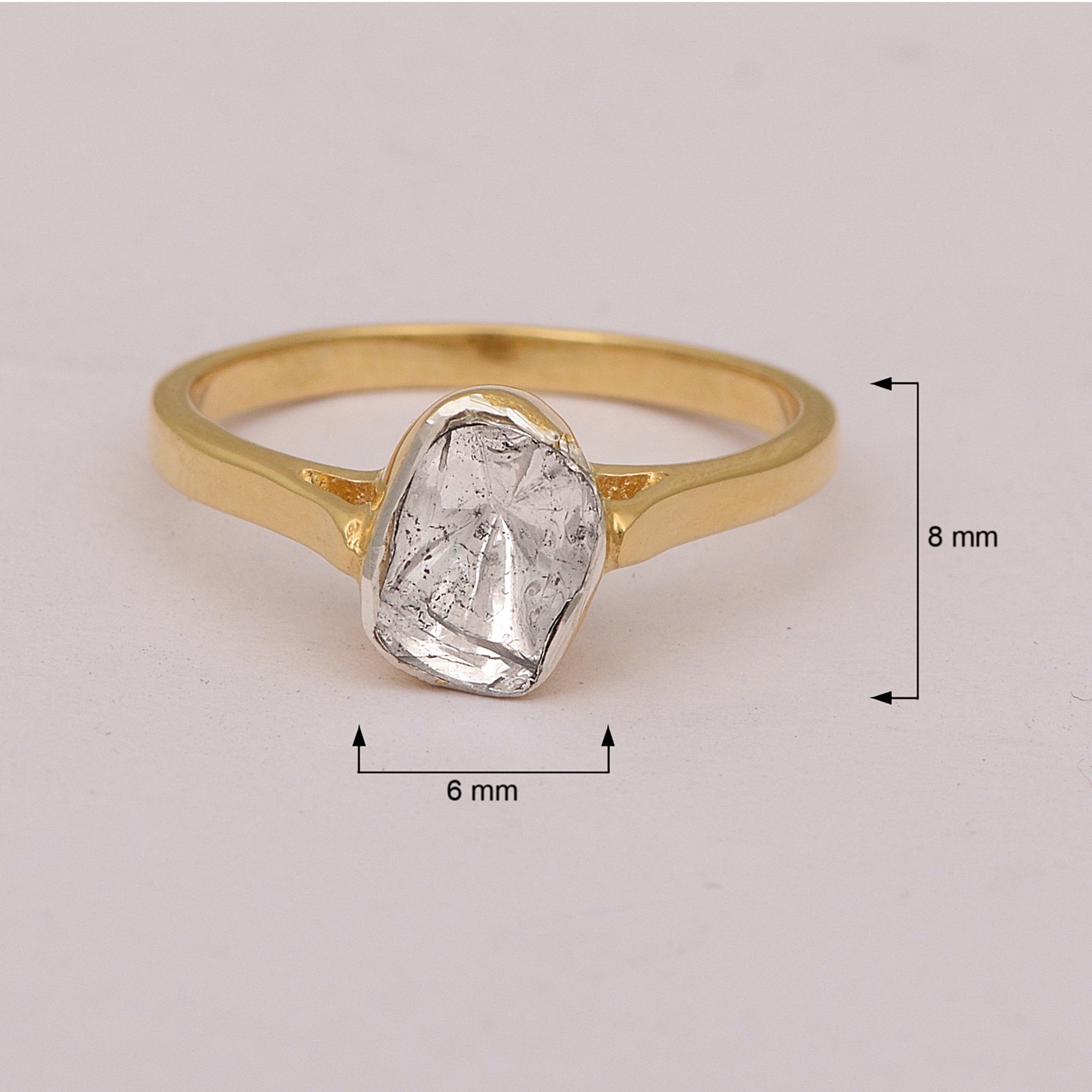 0.50 CTW Diamond Polki Ring