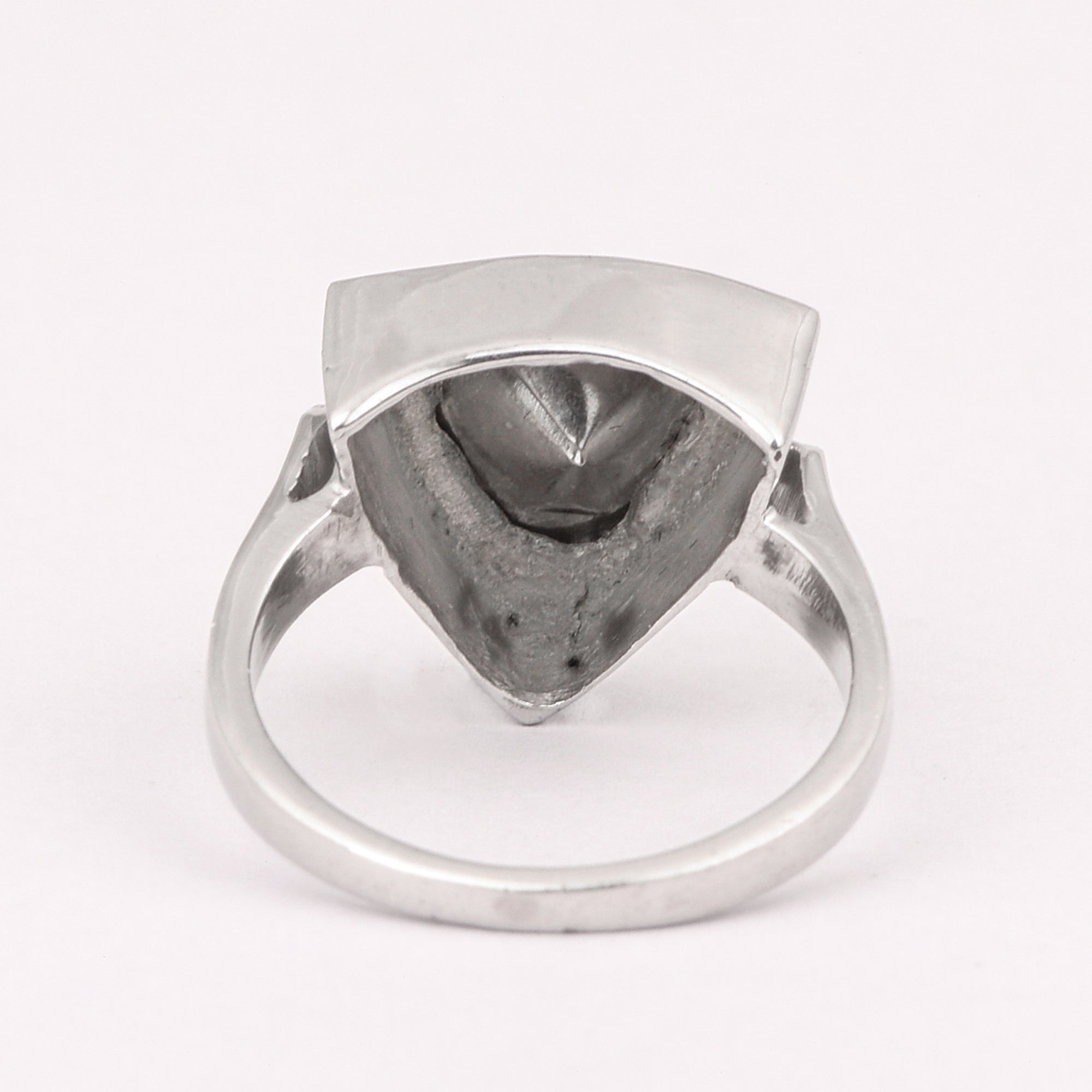 0.50 CTW Natural Diamond Polki Men Solitaire Triangular Ring