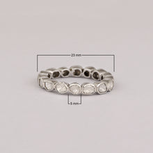 Load image into Gallery viewer, 1.00 CTW Slice Polki Diamond Sterling Silver Band Ring
