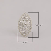 Load image into Gallery viewer, Artisan Crafted 2.50 CTW Natural Slice Polki Diamond Handmade Cluster Ring
