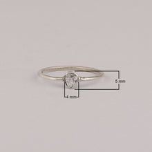 Load image into Gallery viewer, Tiny 0.10 CTW Natural Slice Polki Diamond Handmade Ring 925 Sterling Silver White Gold Plated
