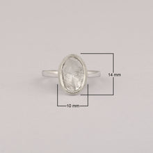 Load image into Gallery viewer, 0.75 CTW Natural Slice Polki Diamond Handmade Solitaire Premium Ring
