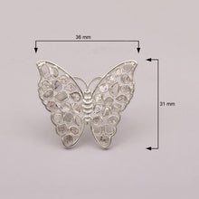 Load image into Gallery viewer, Diamond Polki Butterfly Pendant Set
