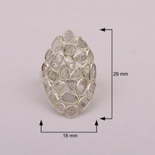 Load image into Gallery viewer, 2.50 CTW Diamond Polki Cluster Ring
