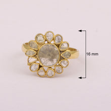 Load image into Gallery viewer, 2.50 CTW Diamond Polki Floral Ring
