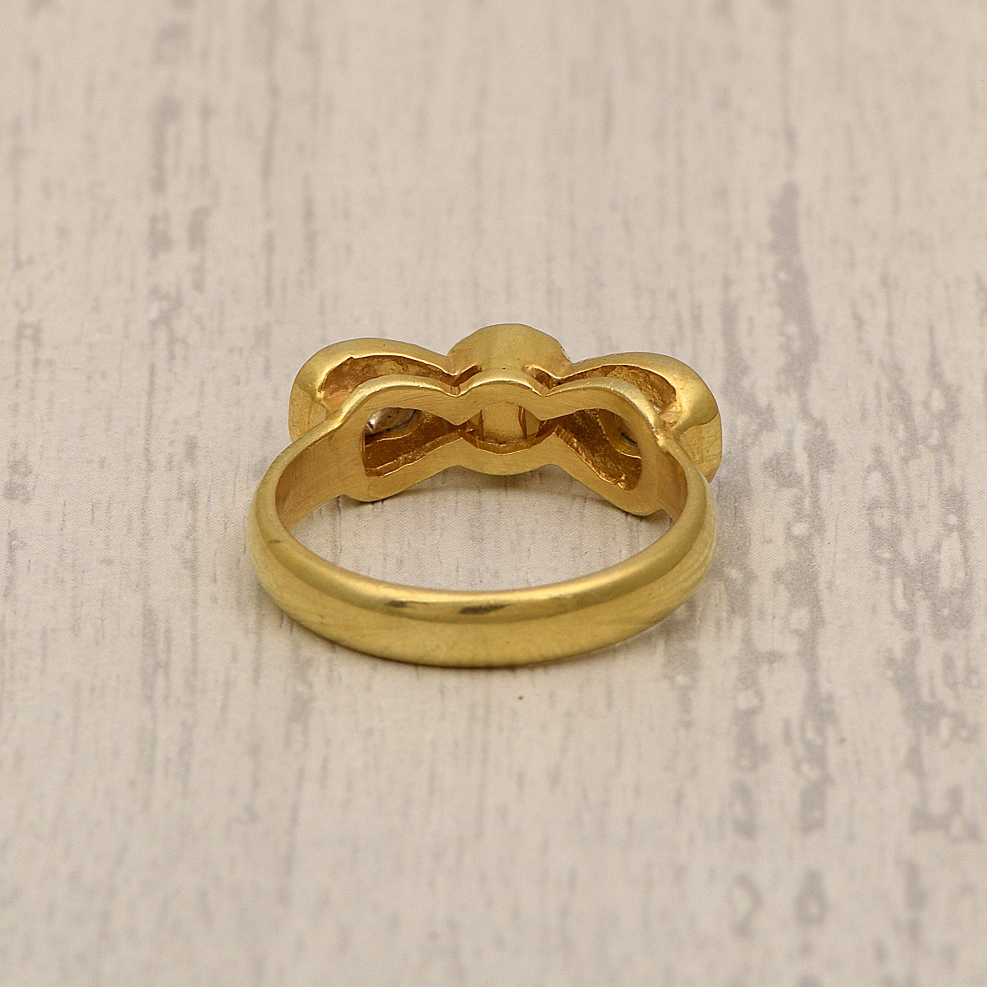 0.50 CTW Diamond Polki Pearl Ring