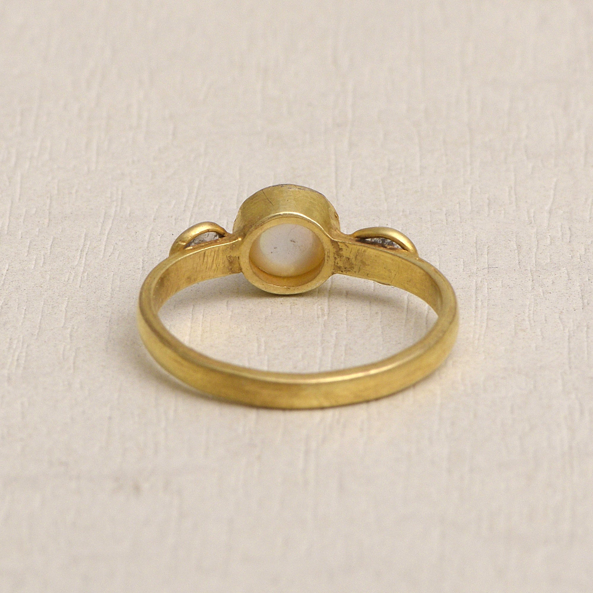 0.30 CTW Diamond Polki Pearl Ring