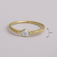 Load image into Gallery viewer, 0.20 CTW Diamond Polki Tiny Minimalist Ring
