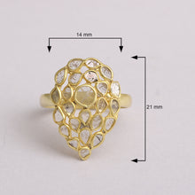 Load image into Gallery viewer, 2.50 CTW Diamond Polki Cluster Ring
