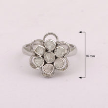 Load image into Gallery viewer, 0.70 CTW Diamond Polki Floral Ring
