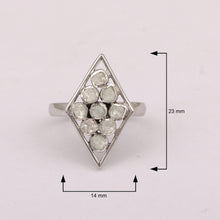 Load image into Gallery viewer, 0.75 CTW Diamond Polki Rhombus Ring
