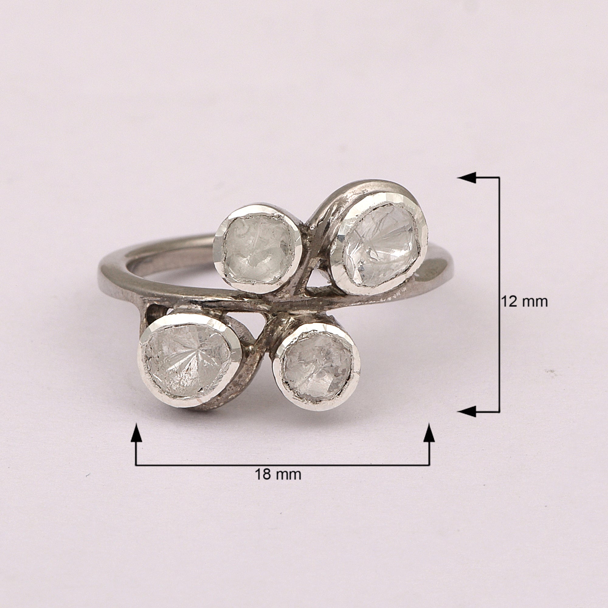 0.50 CTW Diamond Polki Ring