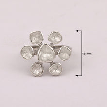 Load image into Gallery viewer, 1.50 CTW Diamond Polki Floral Ring
