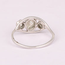 Load image into Gallery viewer, 0.50 Ctw Diamond Polki Trilogy 925 Sterling Silver Ring
