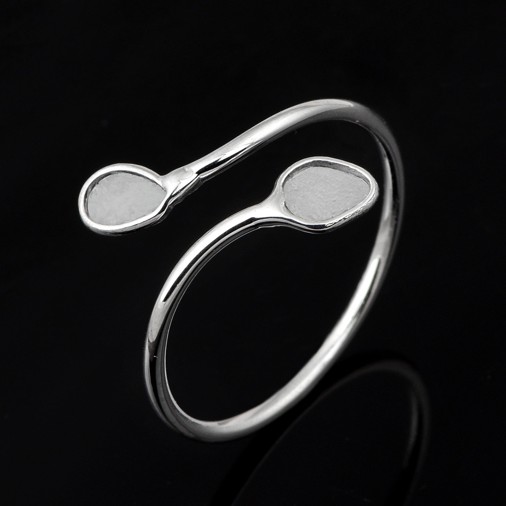 0.20 CTW Natural Diamond Polki Minimal Ring