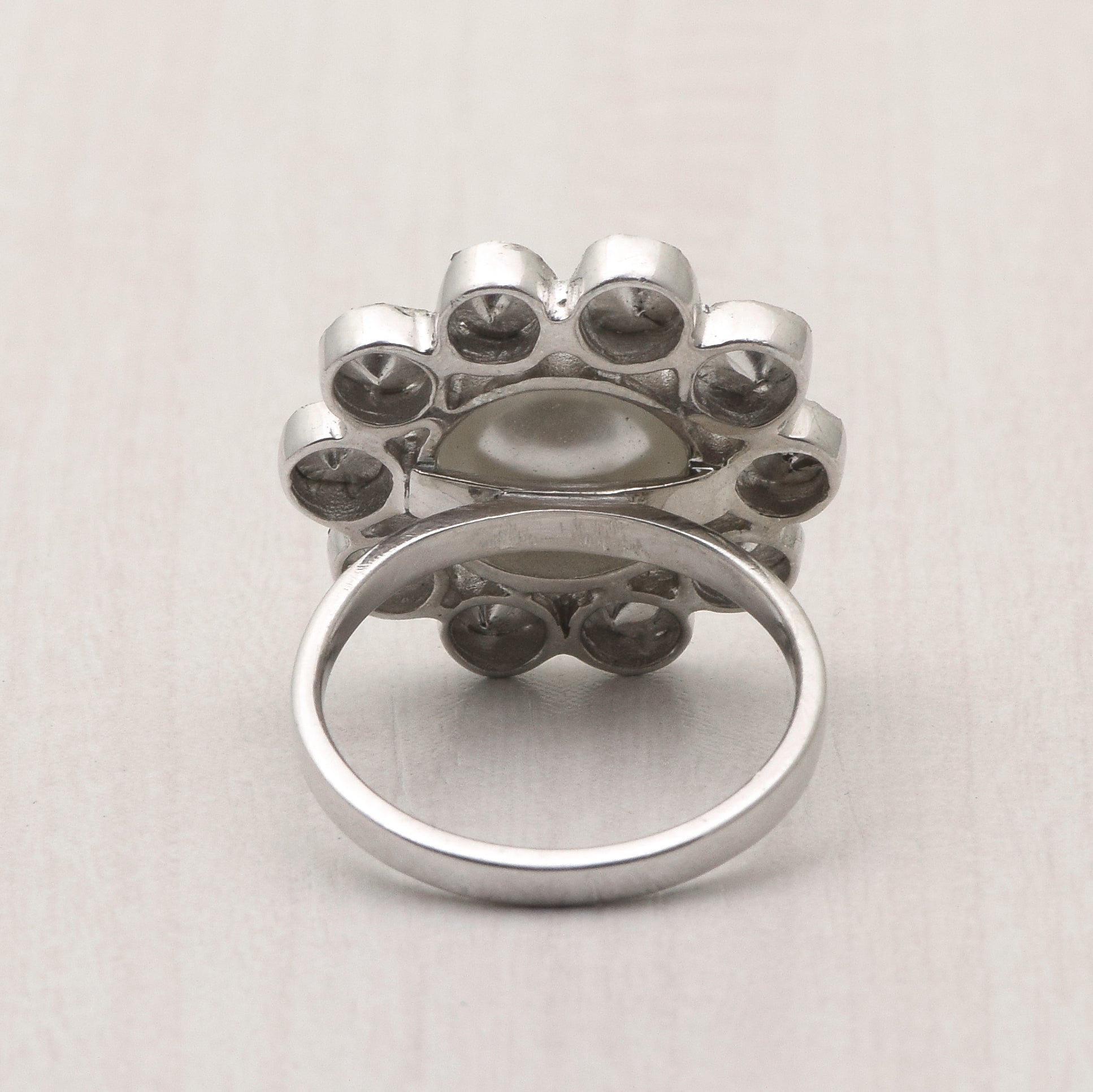 1.80 CTW Diamond Polki Pearl Ring