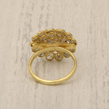 Load image into Gallery viewer, 2 CTW Diamond Polki Cluster Ring
