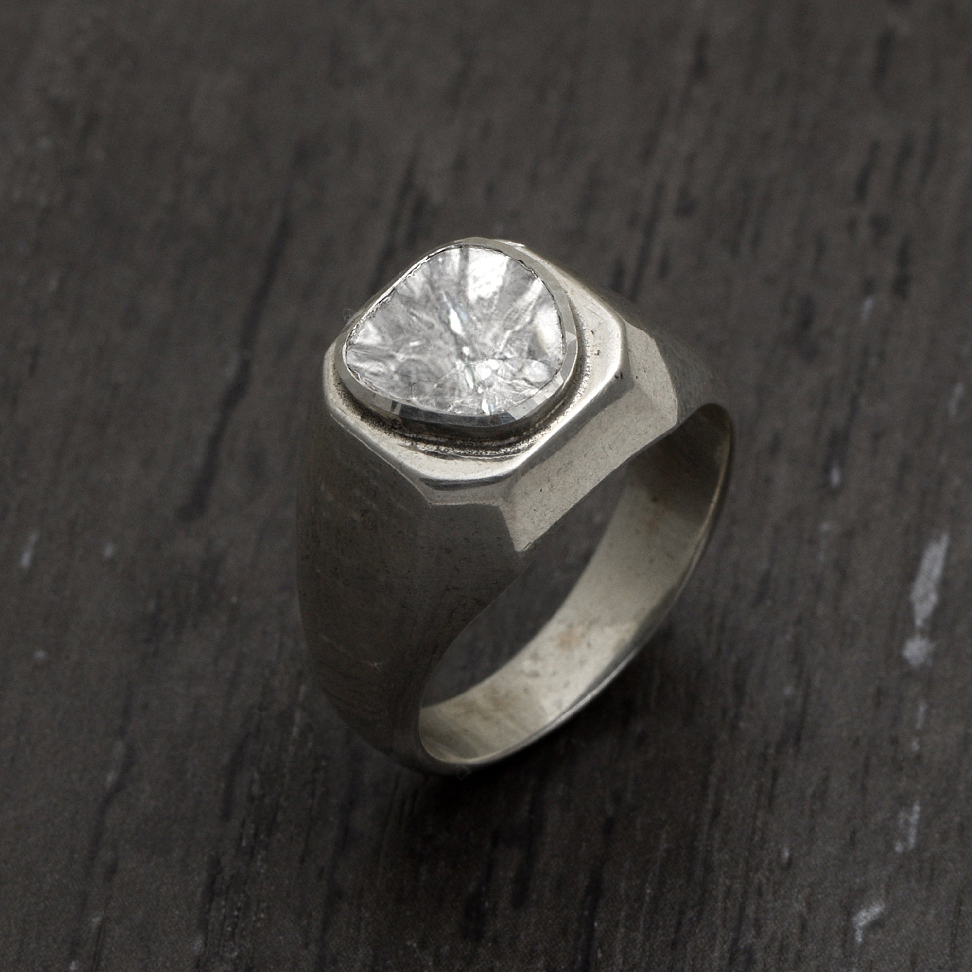 0.50 CTW Diamond Polki Men's Wedding Ring