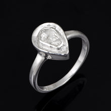 Load image into Gallery viewer, 0.50 Ctw Polki Diamond 925 Sterling Silver Solitaire Ring
