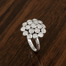 Load image into Gallery viewer, 1.50 CTW Natural Slice Polki Diamond Handmade Promise Ring 925 Sterling Silver
