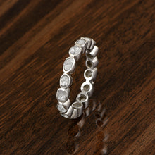 Load image into Gallery viewer, 1.00 CTW Slice Polki Diamond Sterling Silver Band Ring
