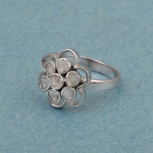 Load image into Gallery viewer, 0.70 CTW Diamond Polki Floral Ring
