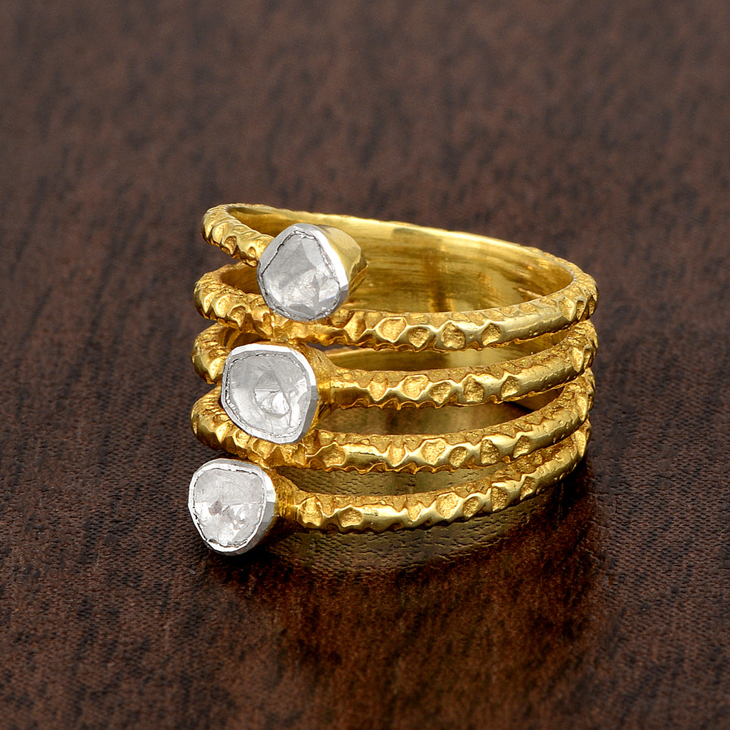 Polki Diamond Ring