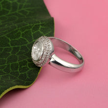 Load image into Gallery viewer, 0.50 CTW Natural Slice Diamond Polki Solitaire Ring With Accents

