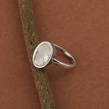 Load image into Gallery viewer, 0.75 CTW Natural Slice Polki Diamond Handmade Solitaire Premium Ring
