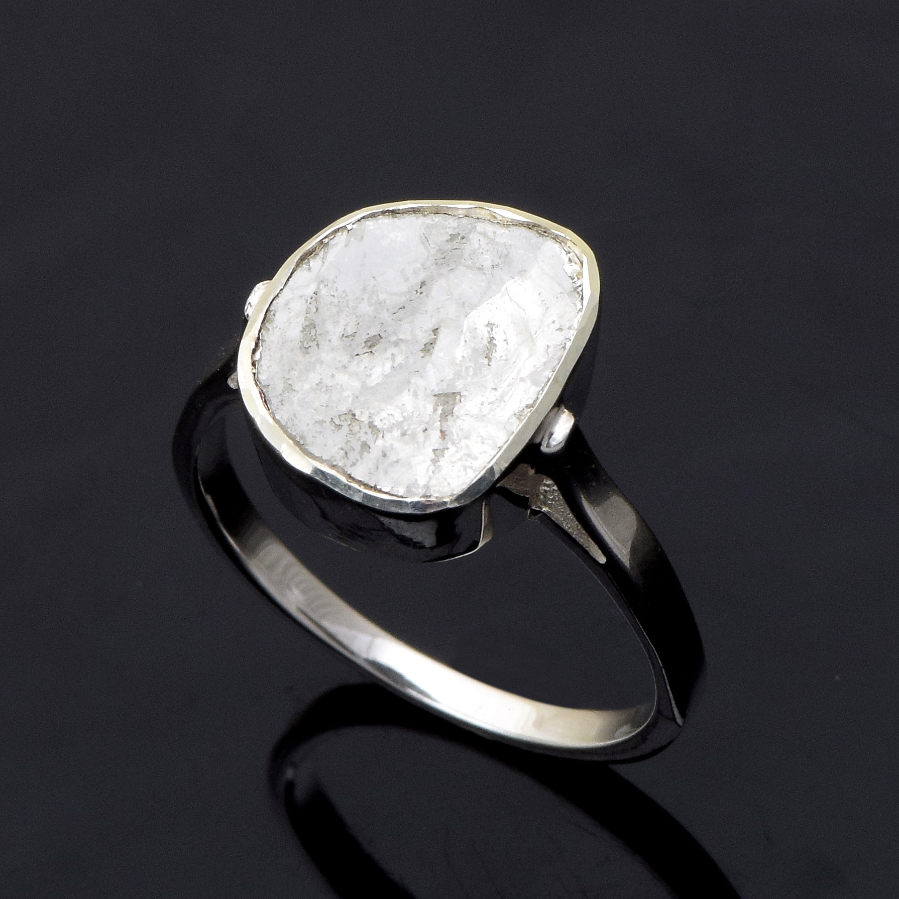 0.70 CTW Diamond Polki Solitaire Ring