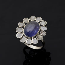 Load image into Gallery viewer, 2.50 CTW Diamond Polki Tanzanite Ring
