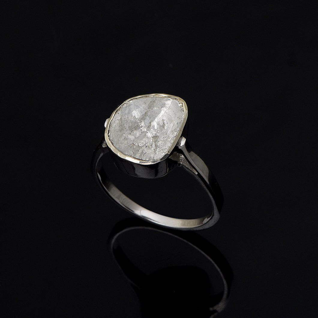 1 CTW Diamond Polki Solitaire Ring