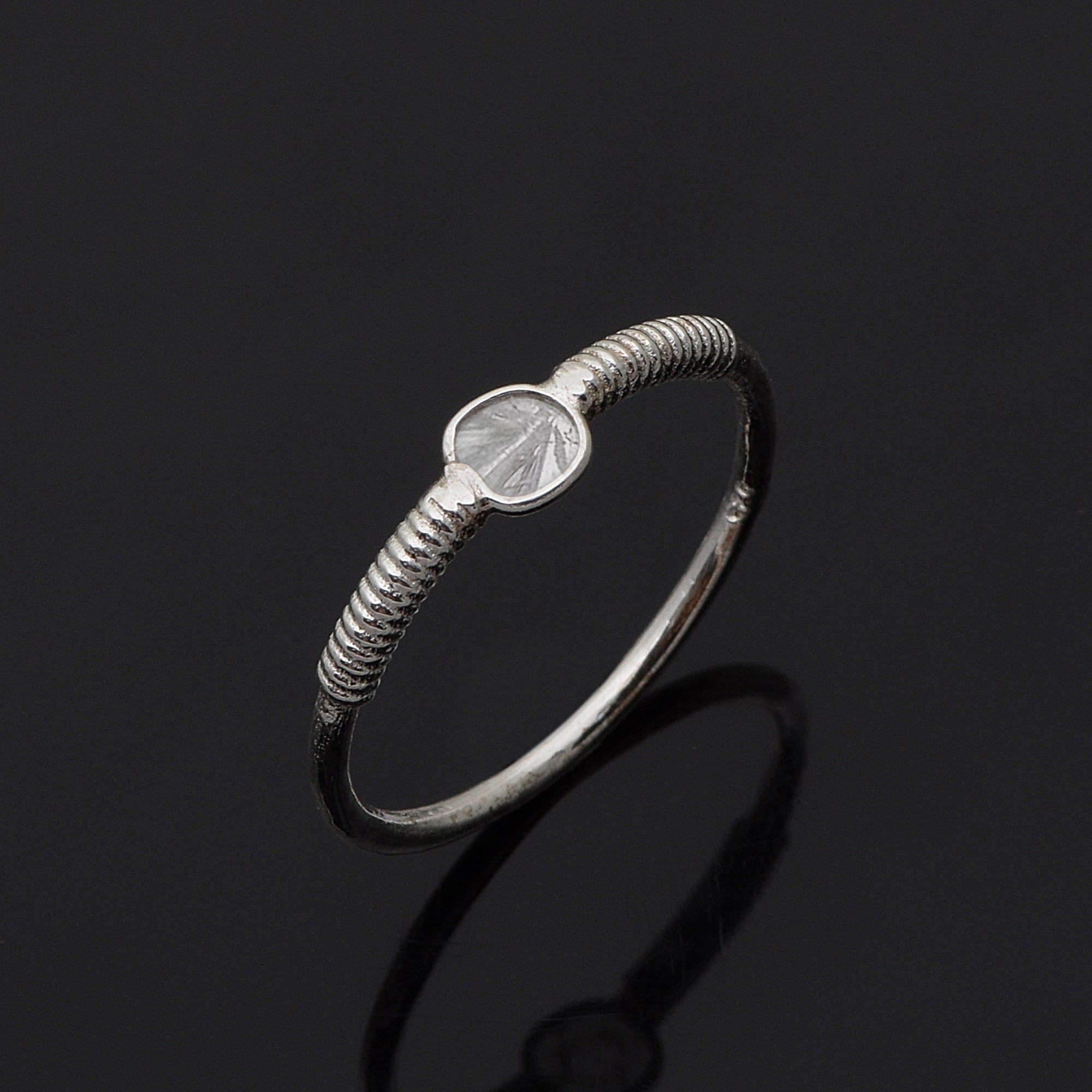 0.20 CTW Diamond Polki Tiny Stackable Ring