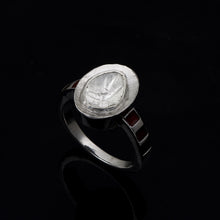 Load image into Gallery viewer, 0.70 CTW Diamond Polki Red Enamel Ring
