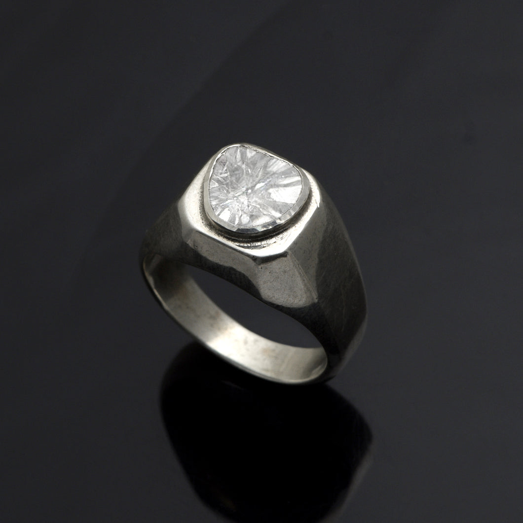 0.50 CTW Diamond Polki Men's Wedding Ring