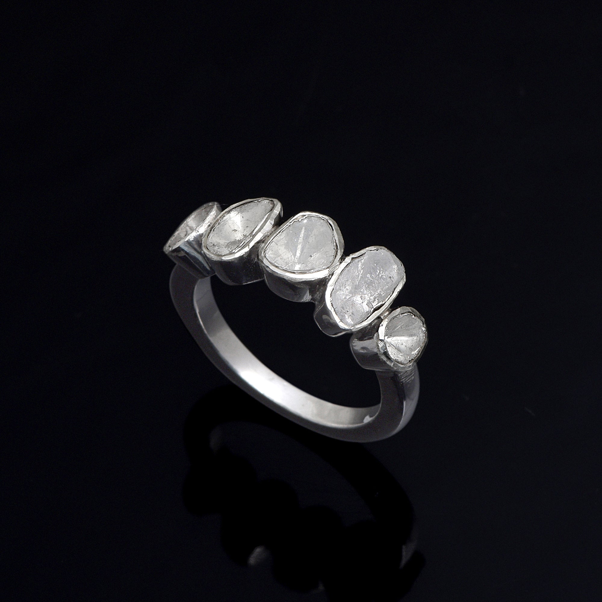 1.00 CTW Diamond Polki Ring