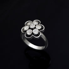 Load image into Gallery viewer, 0.70 CTW Diamond Polki Floral Ring

