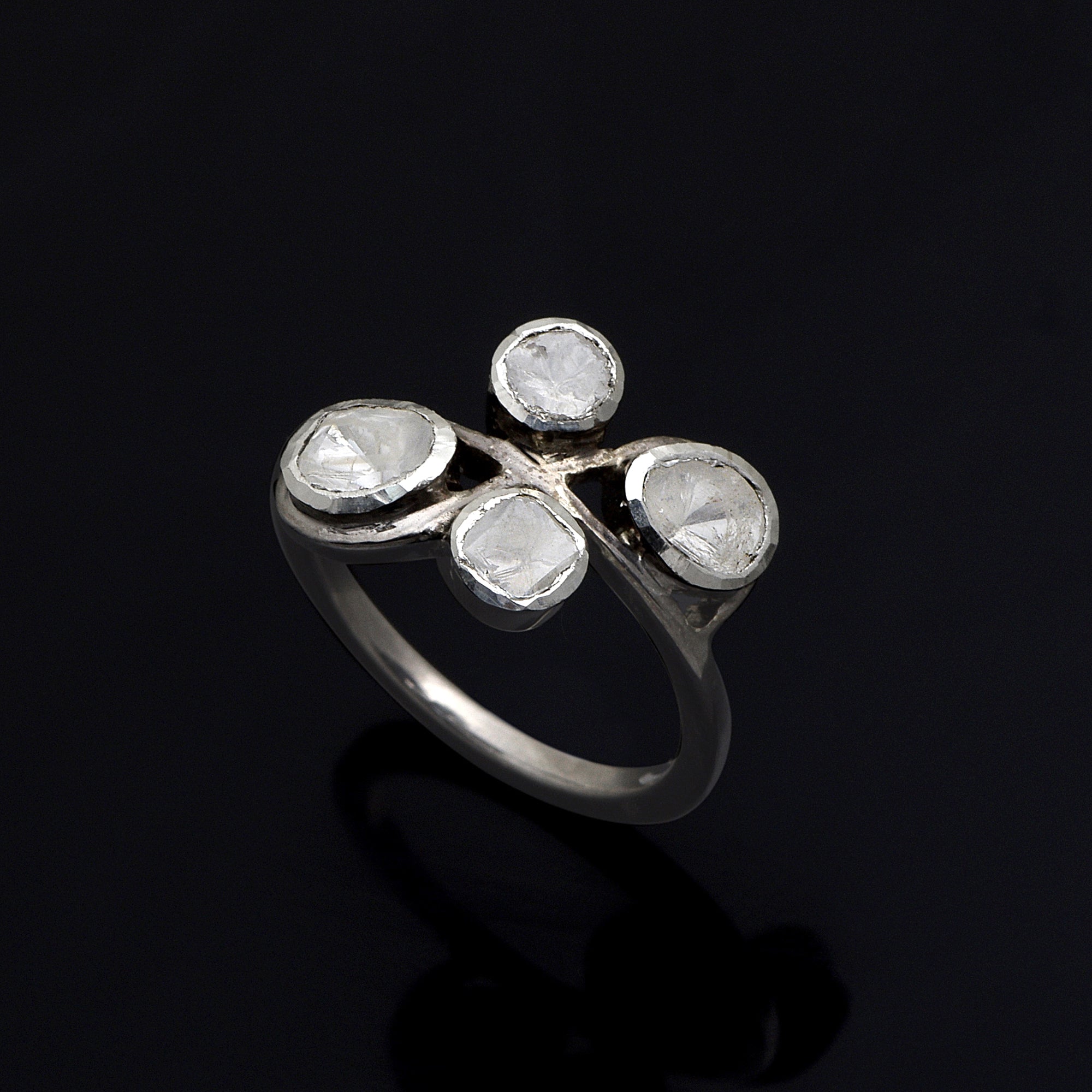0.50 CTW Diamond Polki Ring