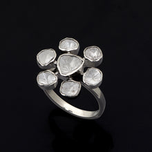 Load image into Gallery viewer, 1.50 CTW Diamond Polki Floral Ring
