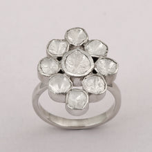 Load image into Gallery viewer, 1.50 CTW Slice Polki Diamond 925 Sterling Silver Ring
