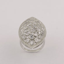 Load image into Gallery viewer, Artisan Crafted 2.50 CTW Natural Slice Polki Diamond Handmade Cluster Ring
