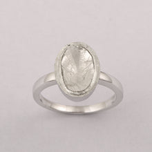 Load image into Gallery viewer, 0.75 CTW Natural Slice Polki Diamond Handmade Solitaire Premium Ring
