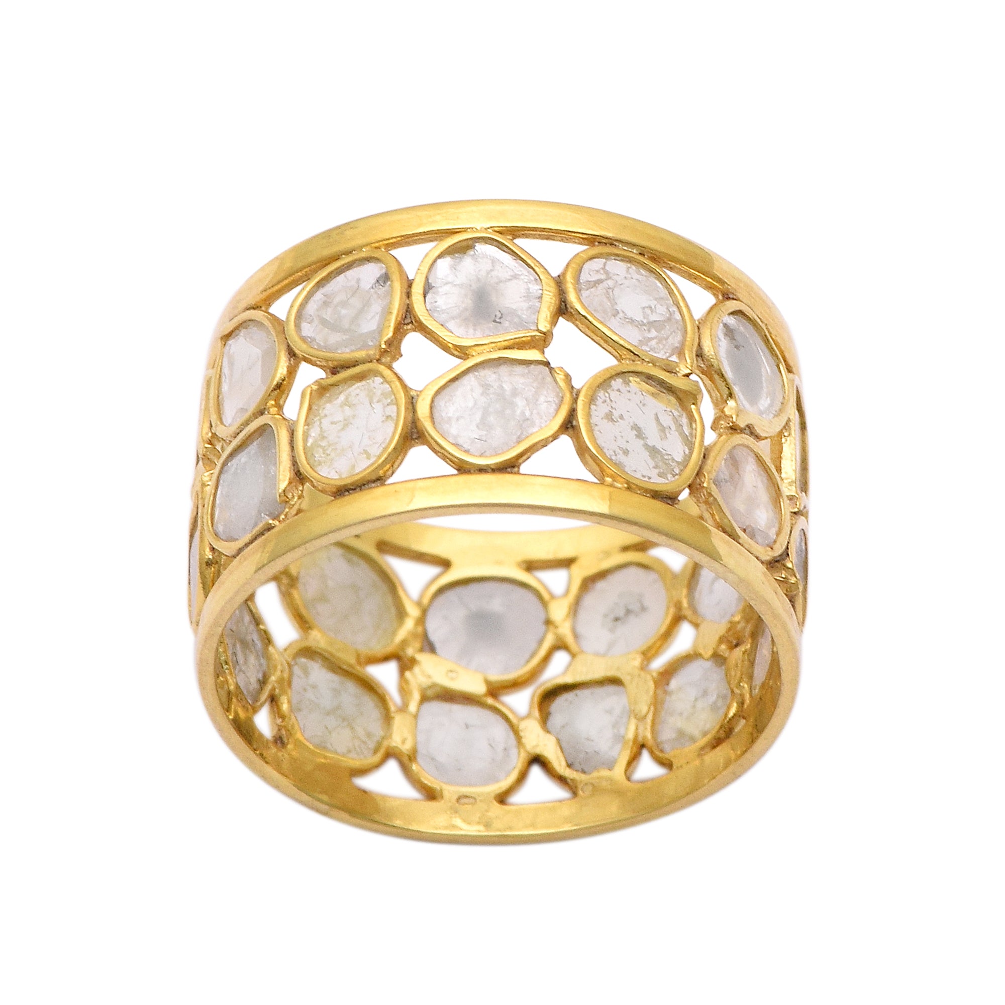 2 CTW Diamond Polki Band Ring