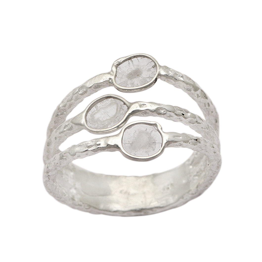 0.65 CTW Diamond Polki Ring