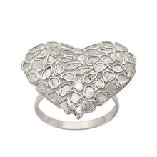 Load image into Gallery viewer, 3 CTW Diamond Polki Heart Ring
