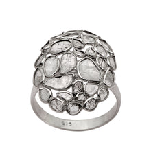 Load image into Gallery viewer, 2 CTW Diamond Polki Cluster Ring
