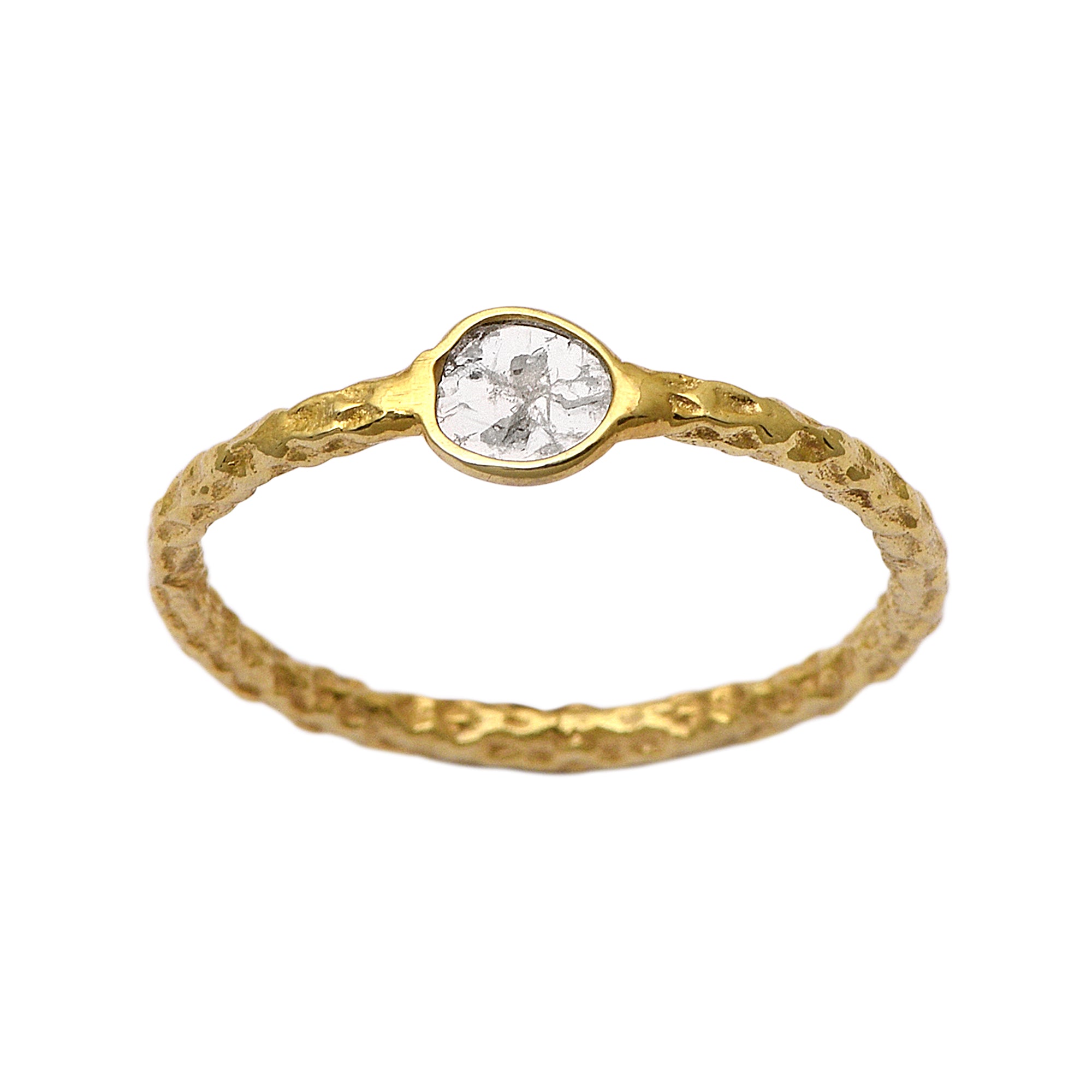 0.20 CTW Diamond Polki Tiny Ring